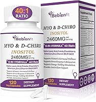Vista 1 de 13-en-1 Myo Inositol & D-Chiro Inositol para Mujeres con PCOS, Equilibrio Hormonal, 2460mg-Relación 40:1, Salud Ovárica y Apoyo al Ciclo Suplemento