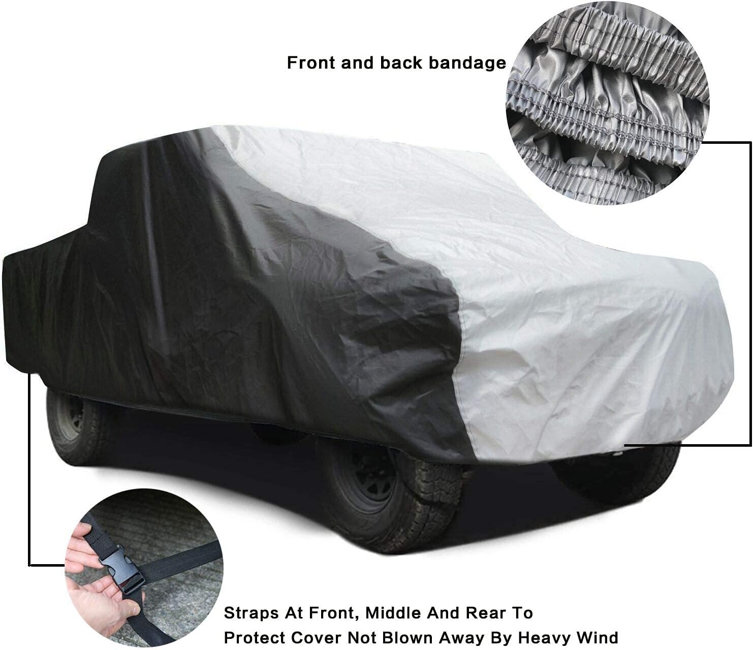 🔥 Crazy Deals XicBoom Truck Cover 6 Layers, Waterproof Car Cover All Weather, Indoor/Outdoor Full Cover, Sun Rain Snow UV Protection with Cotton,Fit Truck-Length ( 211 to 229 ) Crazy Clearance XicBoom Truck Cover 6 Layers, Waterproof Car Cover All Weather, Indoor/Outdoor Full Cover, Sun Rain Snow UV Protection with Cotton,Fit Truck-Length ( 211 to 229 )