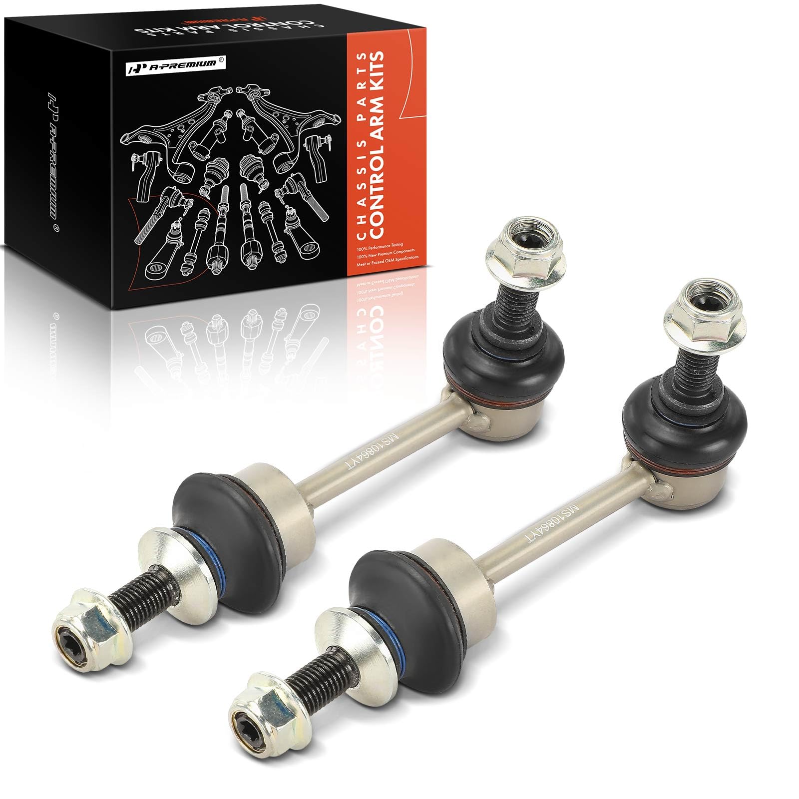 A-Premium 2 x Rear Sway Bar Links Stabilizer Bar Links, Compatible with BMW X5 2007-2018, X6 2008-2019