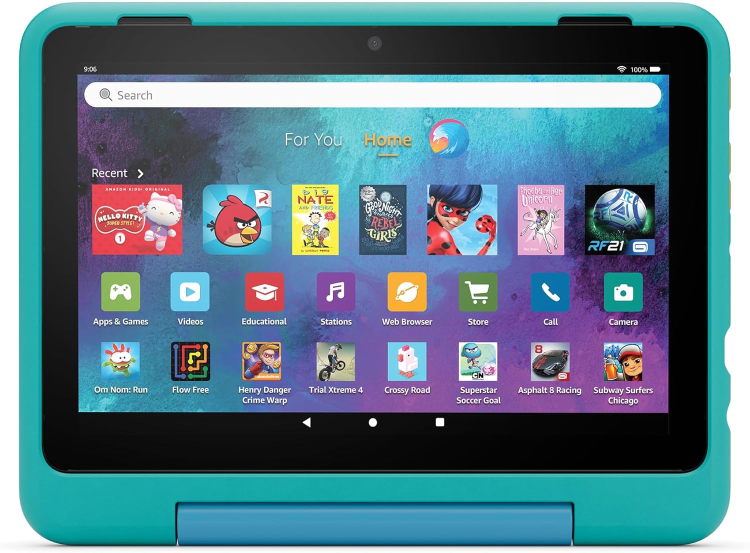 Amazon Kid-Friendly Case for Fire HD 8 tablet (Only compatible with 12th generation tablet), Discovery