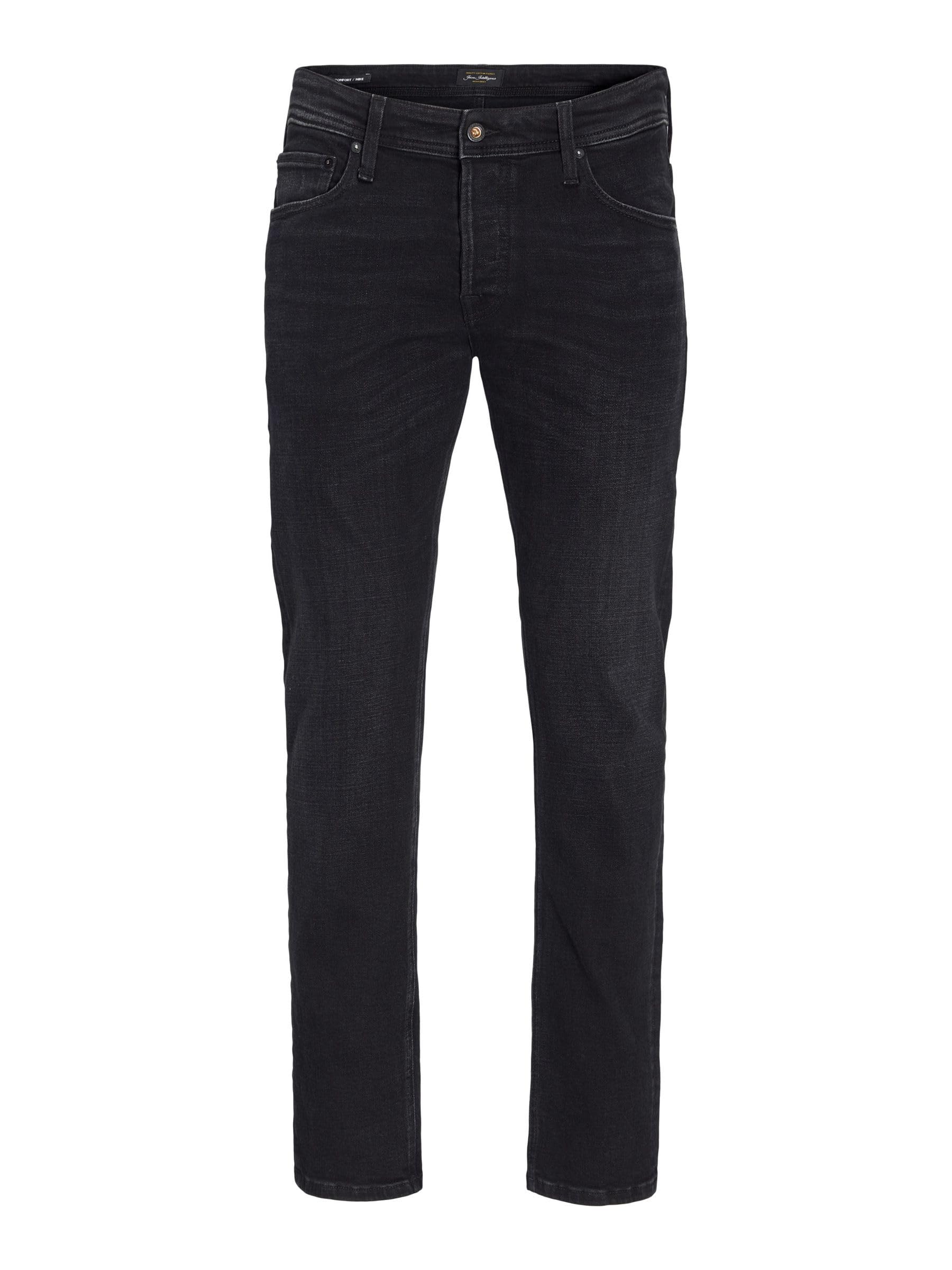 JACK & JONES Mens Jjimike Jjoriginal Jos 111 Noos Jeans, Black Denim, 34W / 32L UK