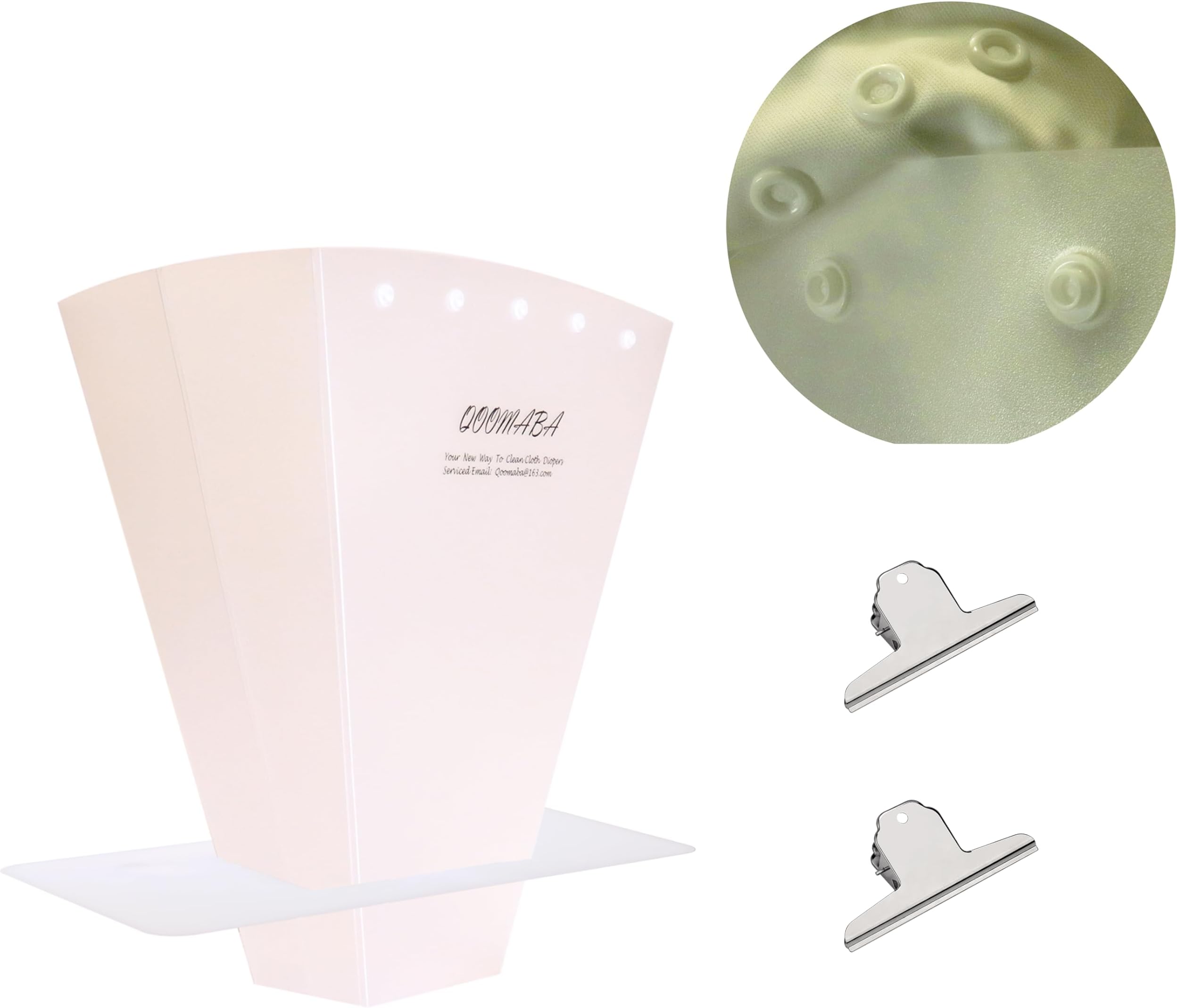 Cloth Diaper Sprayer Splatter Shield - Snap Design to Avoid Falling, Stable Placement Allows for One-Handed Rinsing. Cloth Diapers, Dog Diapers, Lick Mat, Shoes, Clothes etc.