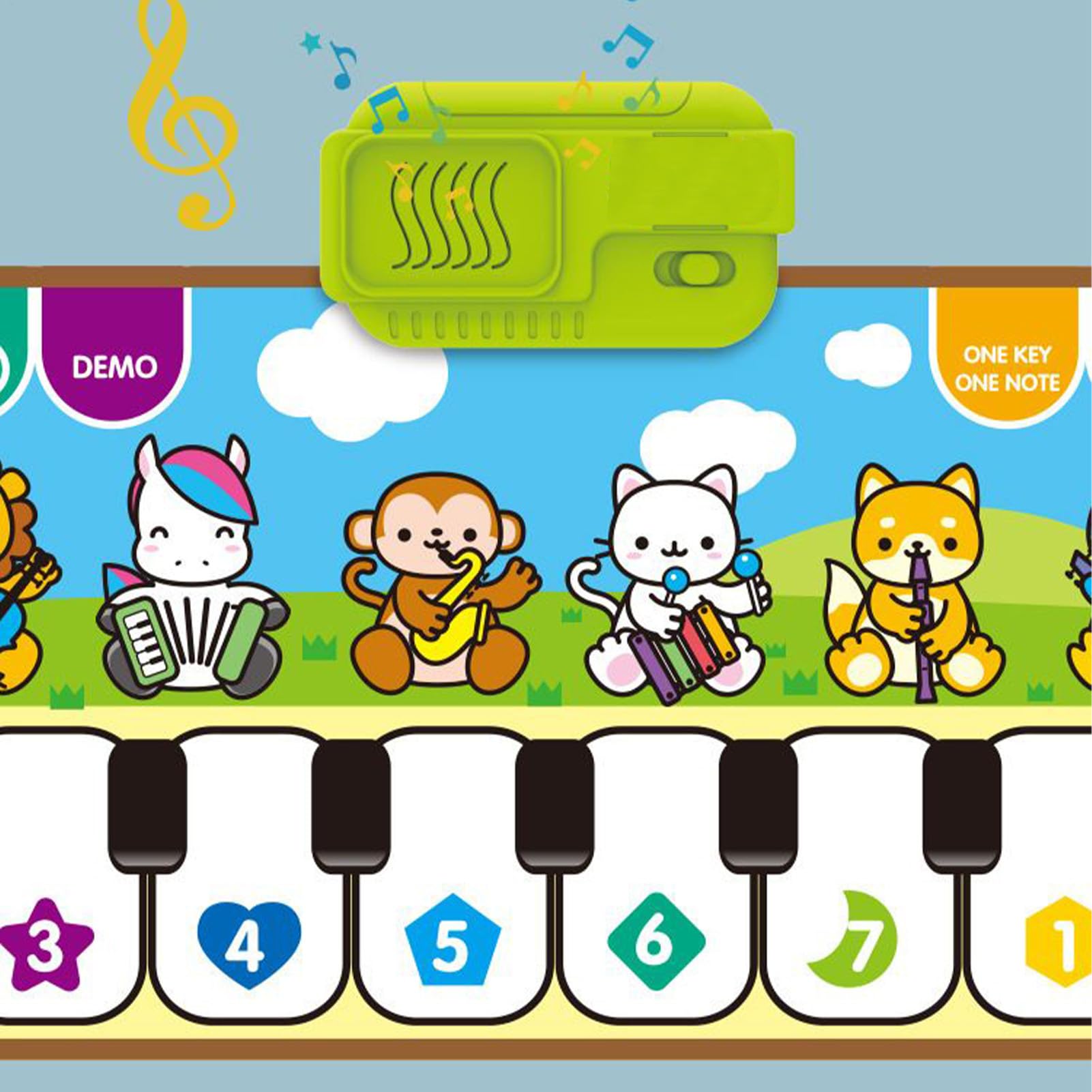 Tapete De Piano | Alfombra Infantil Electrónica - Sensorial con Baile Y Música para Niños