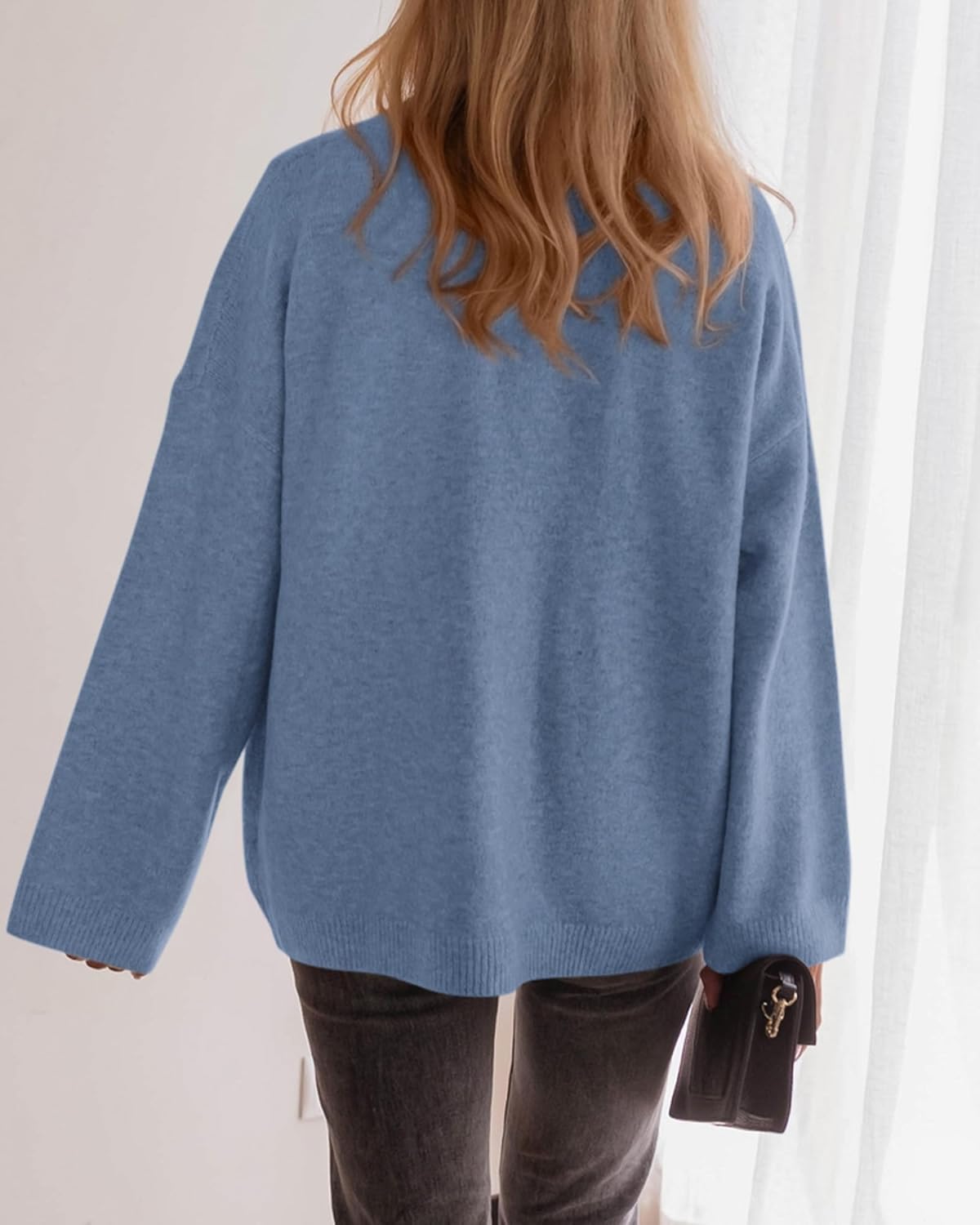 BTFBM Oversized Cardigan Sweaters for Women Trendy Fall Fashion 2025 Button Down Long Sleeve Chunky Knit Cardigans - Image 3