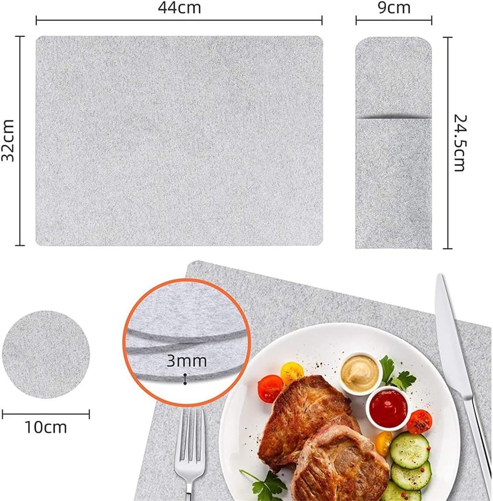 Cutlery Sets Coasters Table Mats Soft Bowl Dining Decoration Set