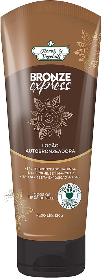 Flores & Vegetais Loção Autobronzeadora Bronze Express 120G
