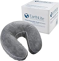EarthLite Fitted Disposable Face Cradle Covers - Medical-Grade Hypoallergenic Massage Table Headrest Covers, 50 Pack