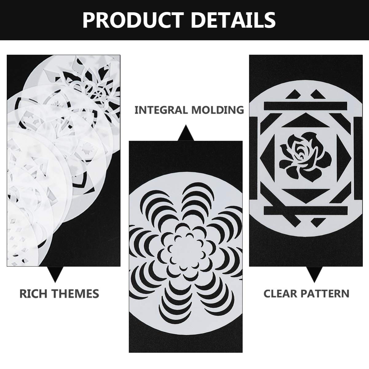 126pièces Pochoirs De Peinture Mandala Pour Diy Modèles Artistiques à Utiliser Sur Bois Sols Et Surfaces Plates