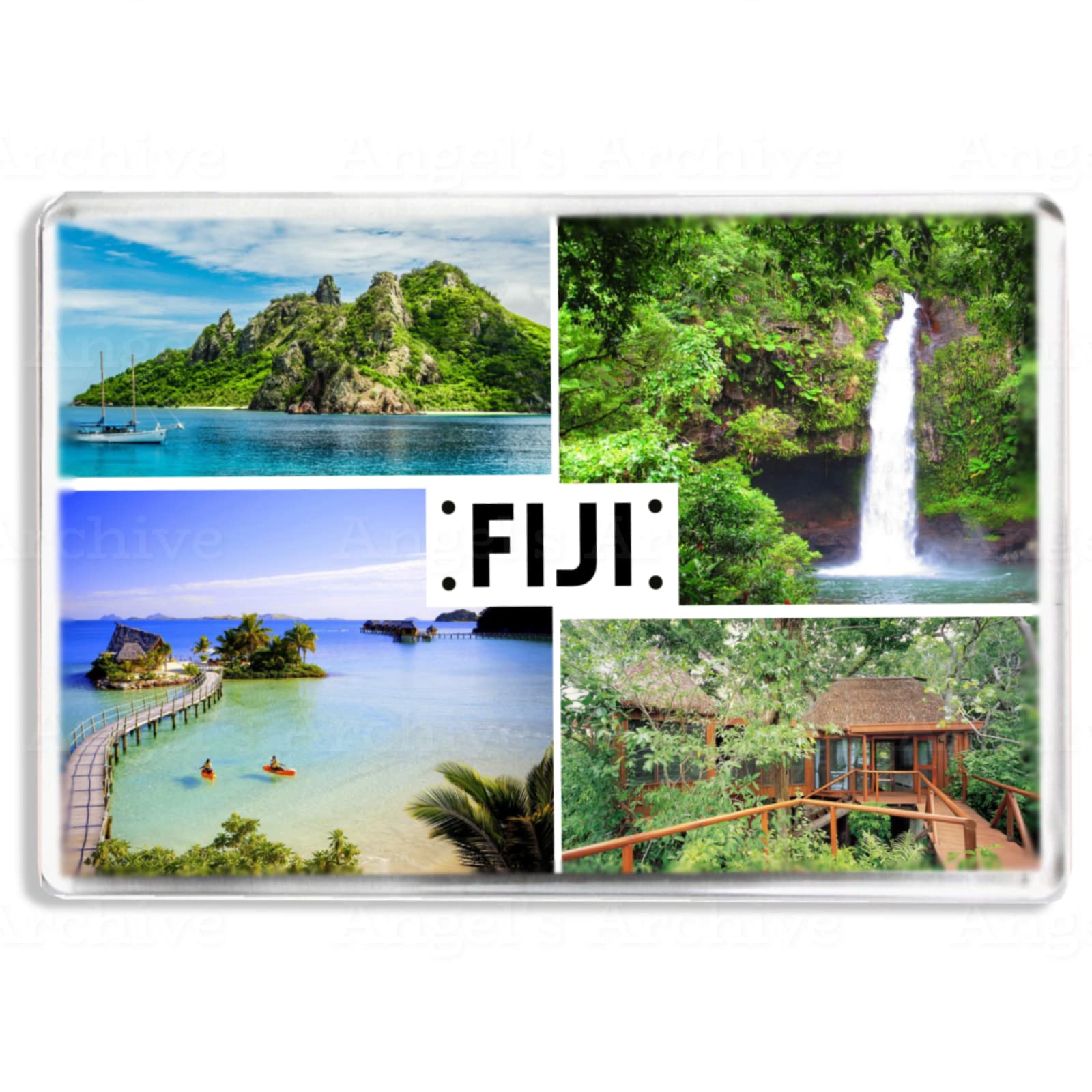 Fiji - Souvenir Tourist Fridge Magnet - Novelty Keepsake Gift