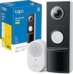 Tapo D235 Video Door Phone 2K 5MP, Colour Night Vision, 180° Field of View, Intelligent Detection, Two-Way Audio, Direct Communication from APP, High Battery Life, Anti-Theft asin的图片