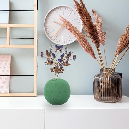 Miniatura 9 de NUOBESTY 2 bolas de espuma para arreglos florales verdes, bolas de espuma para manualidades, bodas, fiestas, decoración floral