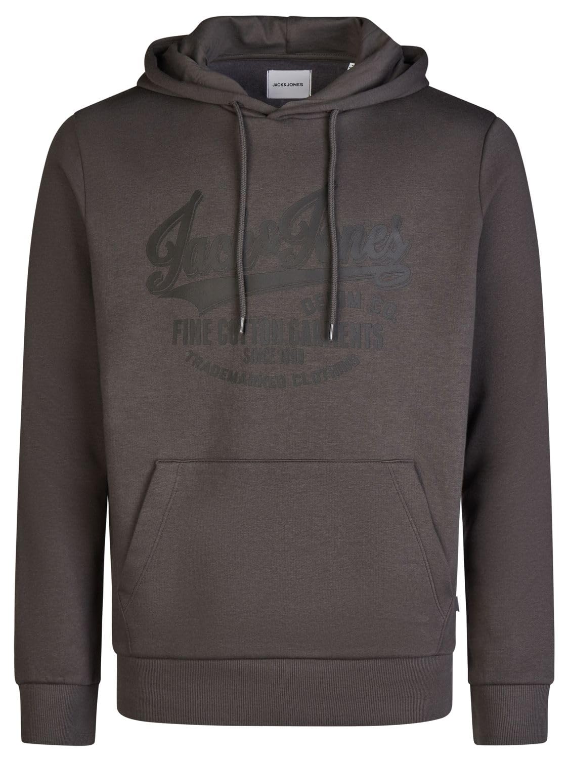 JACK & JONES JJEADRIAN Sudadera con capucha para hombre, corte regular, sudadera con capucha, estampado negro, gris, verde, marrón, beige, azul, S, M, L, XL, XXL, 3XL