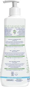 Mustela Baby Gentle Cleansing Gel - Baby Hair and Body Wash - Powered by Vitamin B5 with Natural Avocado - Biodegradable Formula and Ripstop - 19 fl oz (1 piece)