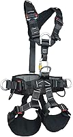 SOB Full Body Climbing Harness - Inverted Use, Thickened Waist Pad, Adjustable for Rock Climbing, Tree Work & Heights