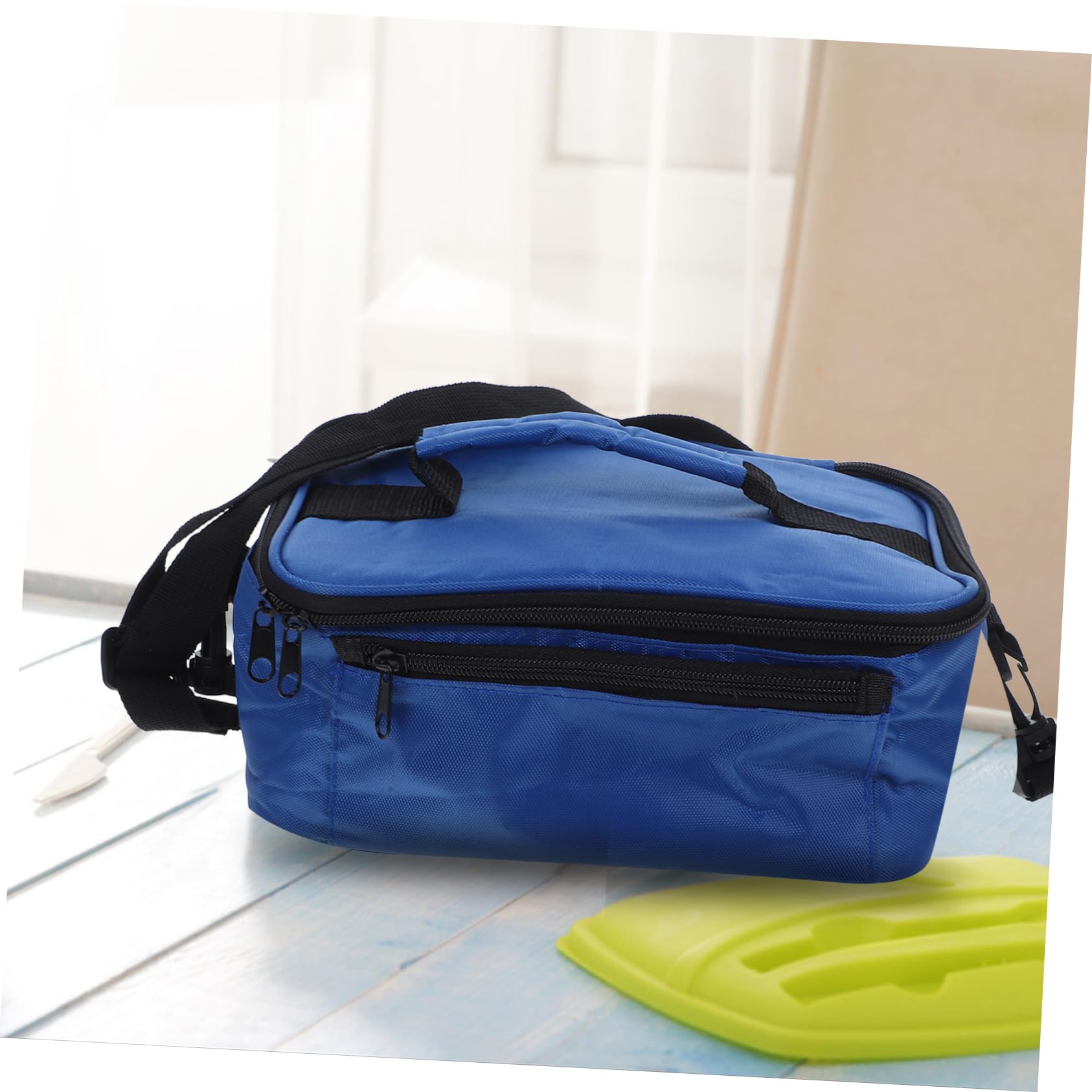 Bolsa de Almuerzo Calefactora 12v de Tela Oxford para Automóvil Azul | Bolsa para Calentar Alimentos, Portátil, para Camping y Oficina, Adecuado para Llevar Comida Diaria