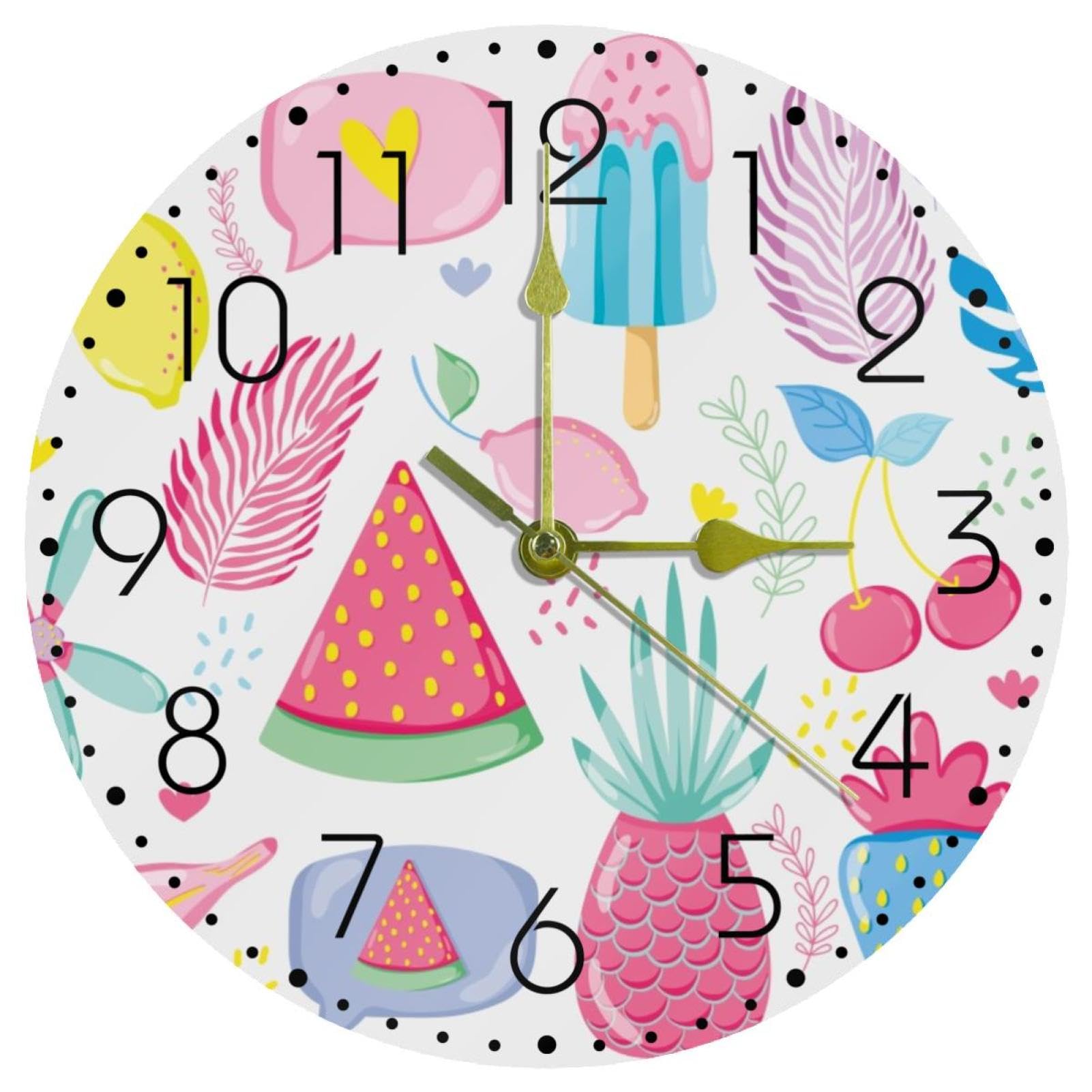 Horloge murale silencieuse sans tic-tac pour chambre et sommeil apaisé