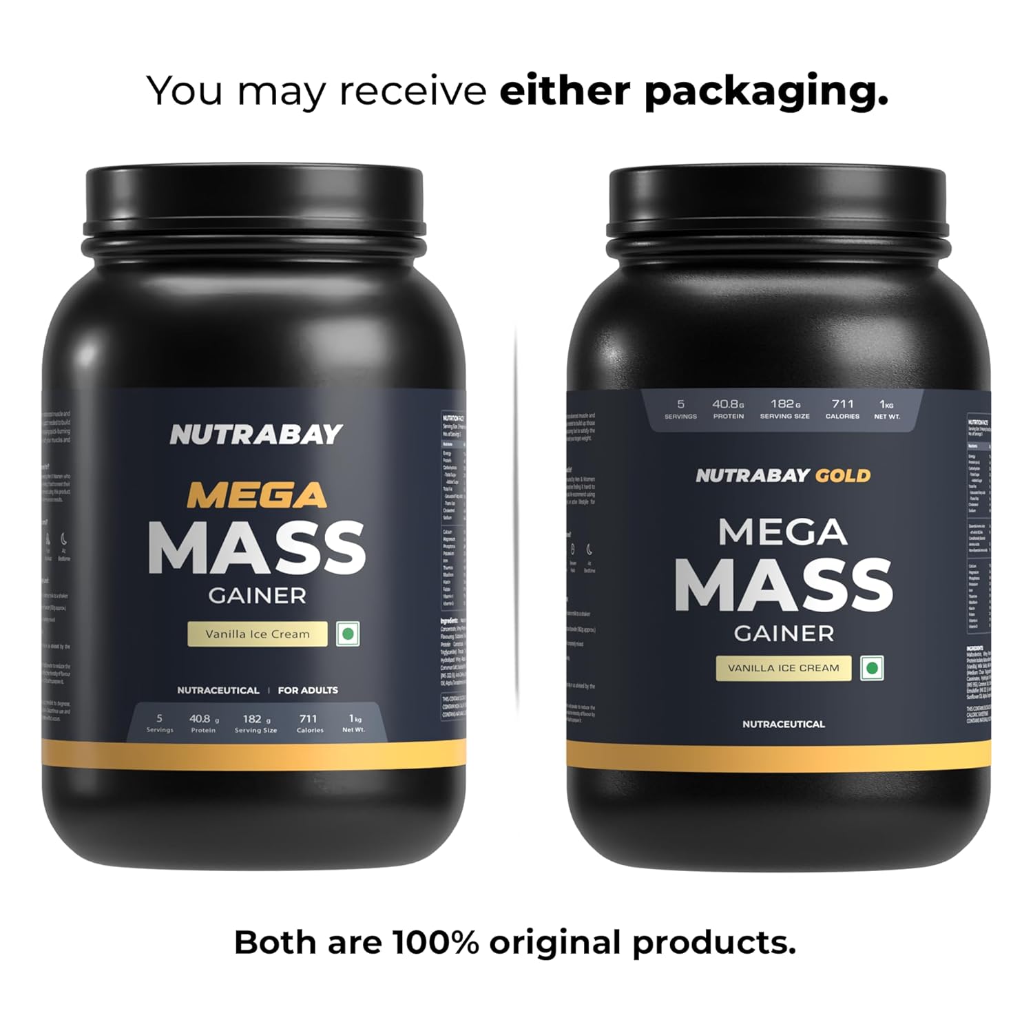 Review Nutrabay Gold Mega Mass Gainer Powder - 1Kg, Vanilla Ice