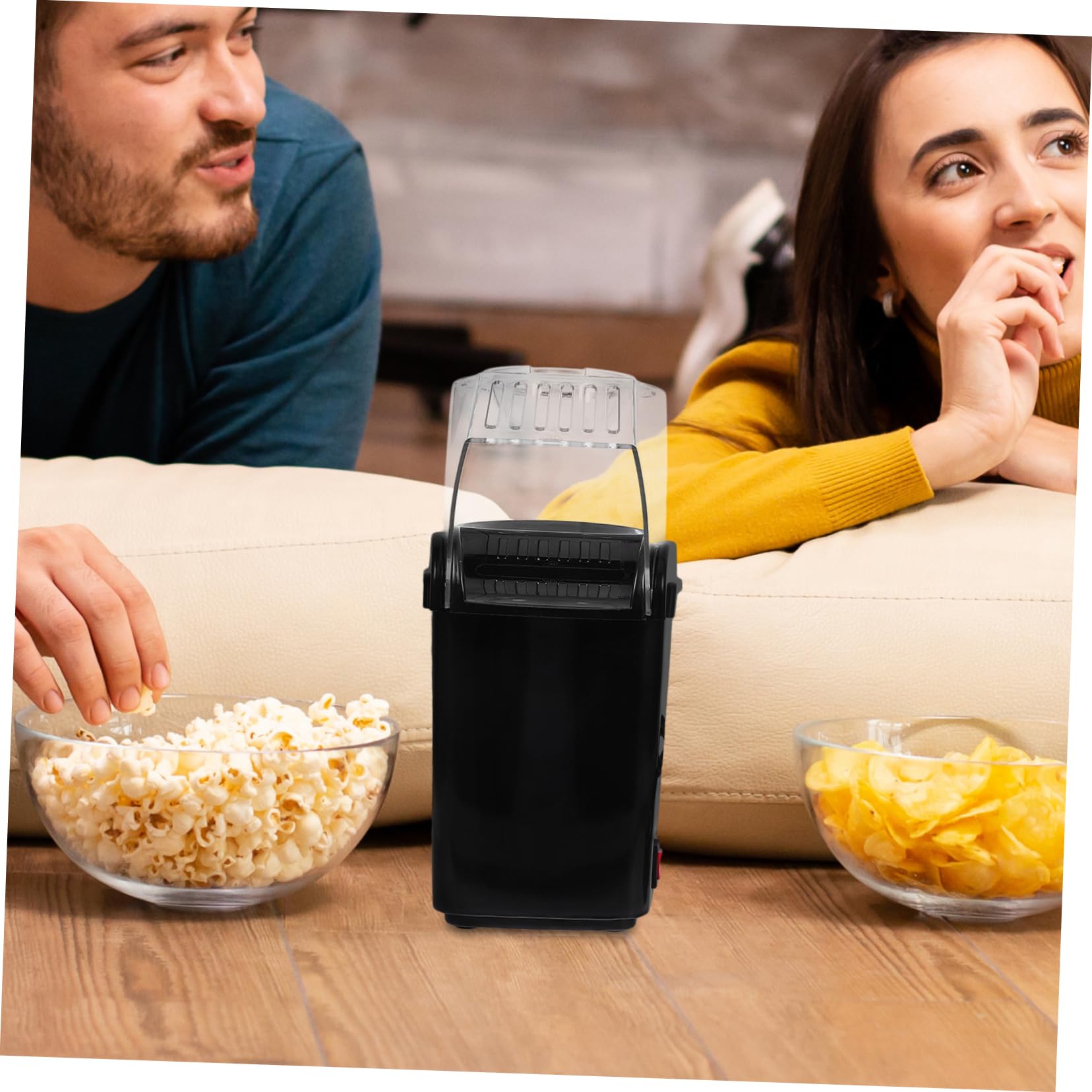 COLLBATH Per Popcorn Elettrica Mini Popcorn Con Misurini Preparazione Per Serate Cinema e Snack
