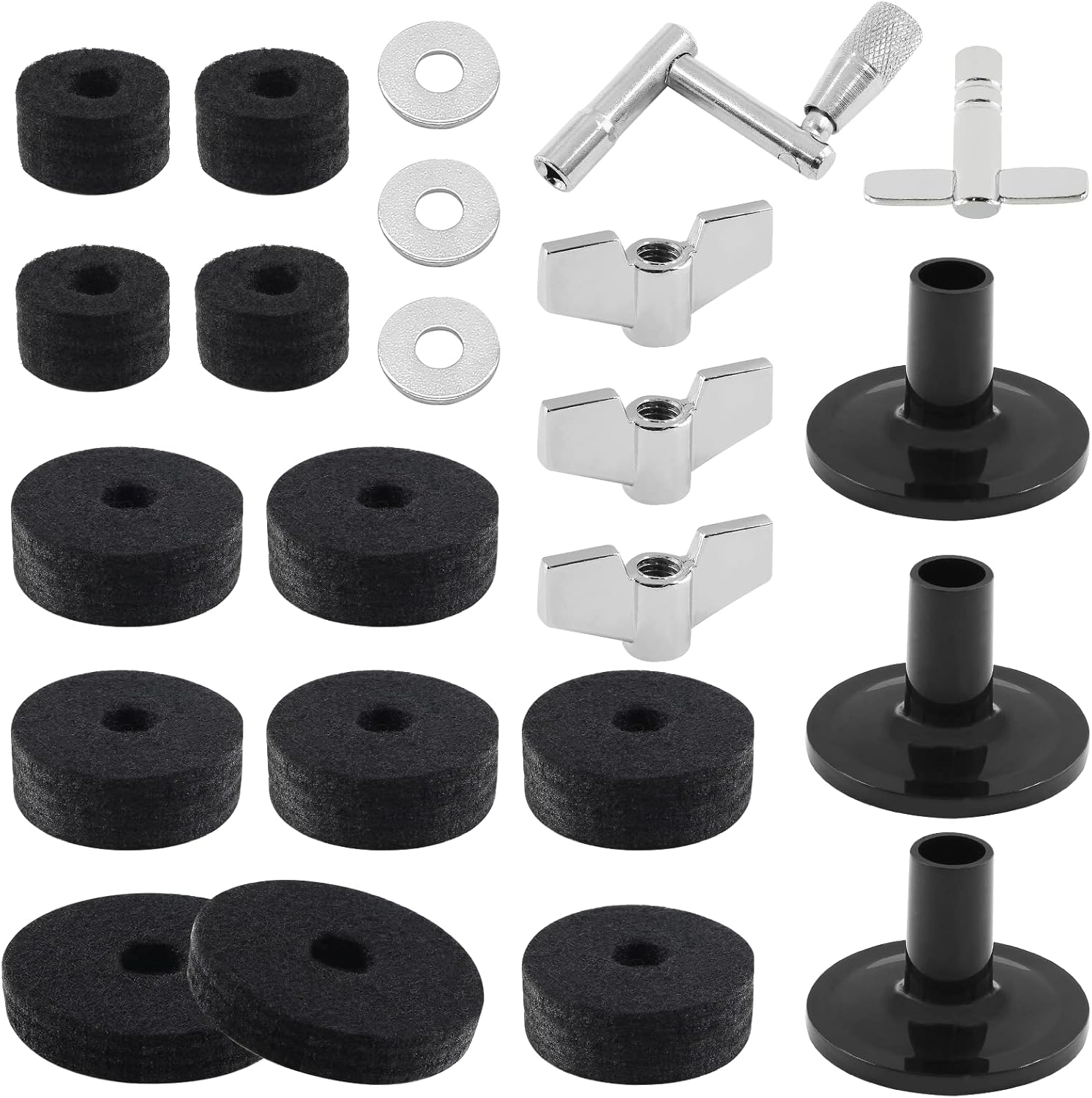Biaungdo 23 Pcs Cymbal Replacement Accessories, Cymbal