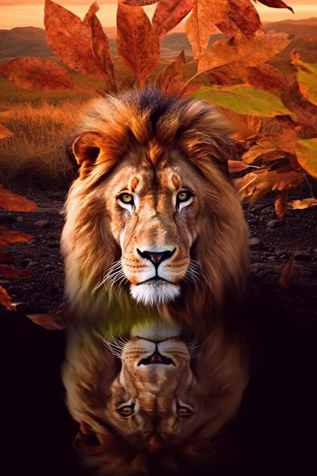 Pavemlo 5D Diamond Painting Kit Completo Il Leone, DIY Pittura Diamante Art Kit Animali, Strass Arte Creazione di Mosaico Murale Artigianale per la Decorazione della Parete di Casa 30X40cm/51