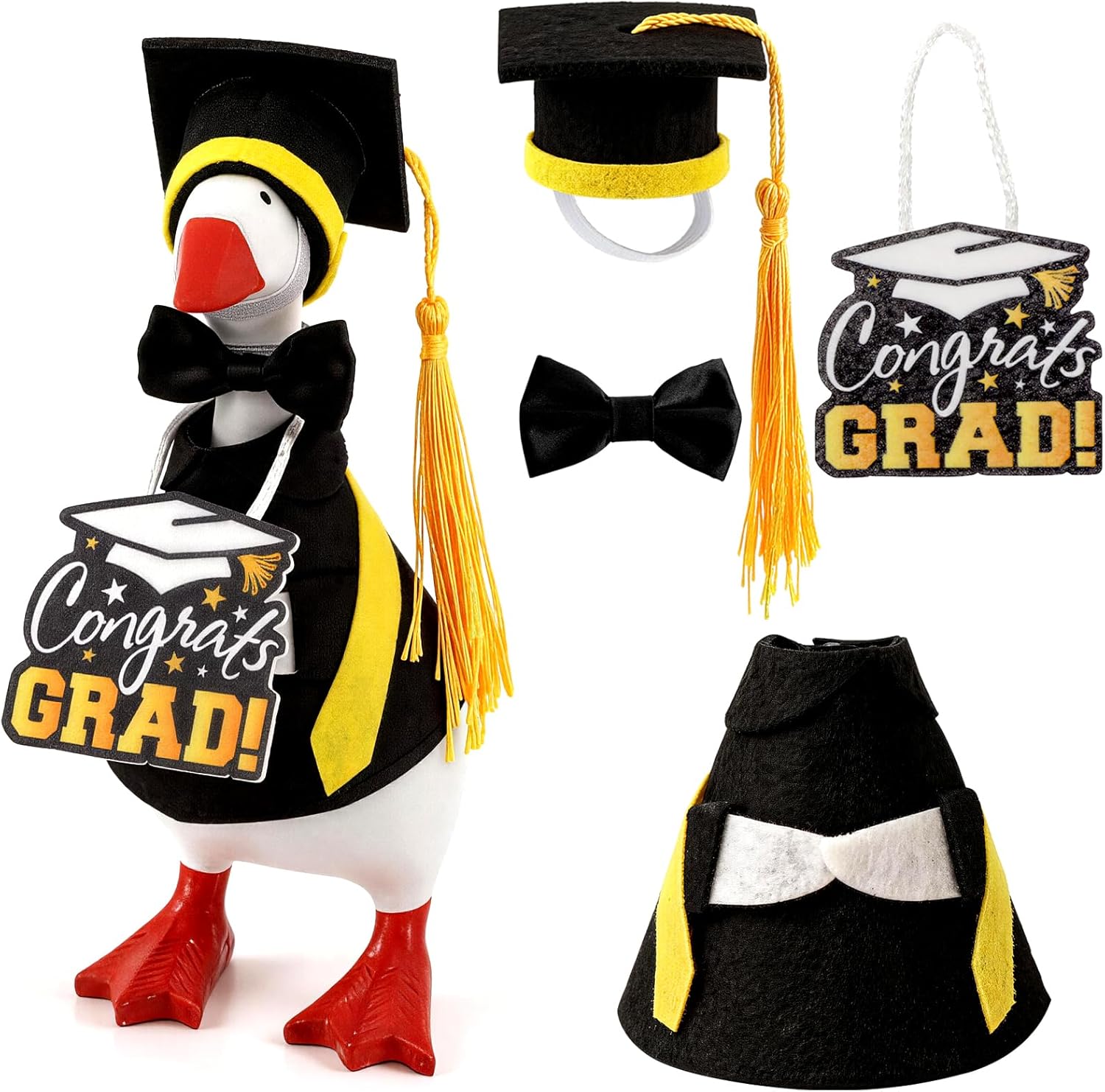 Mexican Desk Goose Outfits,7 Inch Desk Goose Costumes Accessories,Mexican Cinco De Mayo Decor for Desktop Goose Statues Office and Home Table