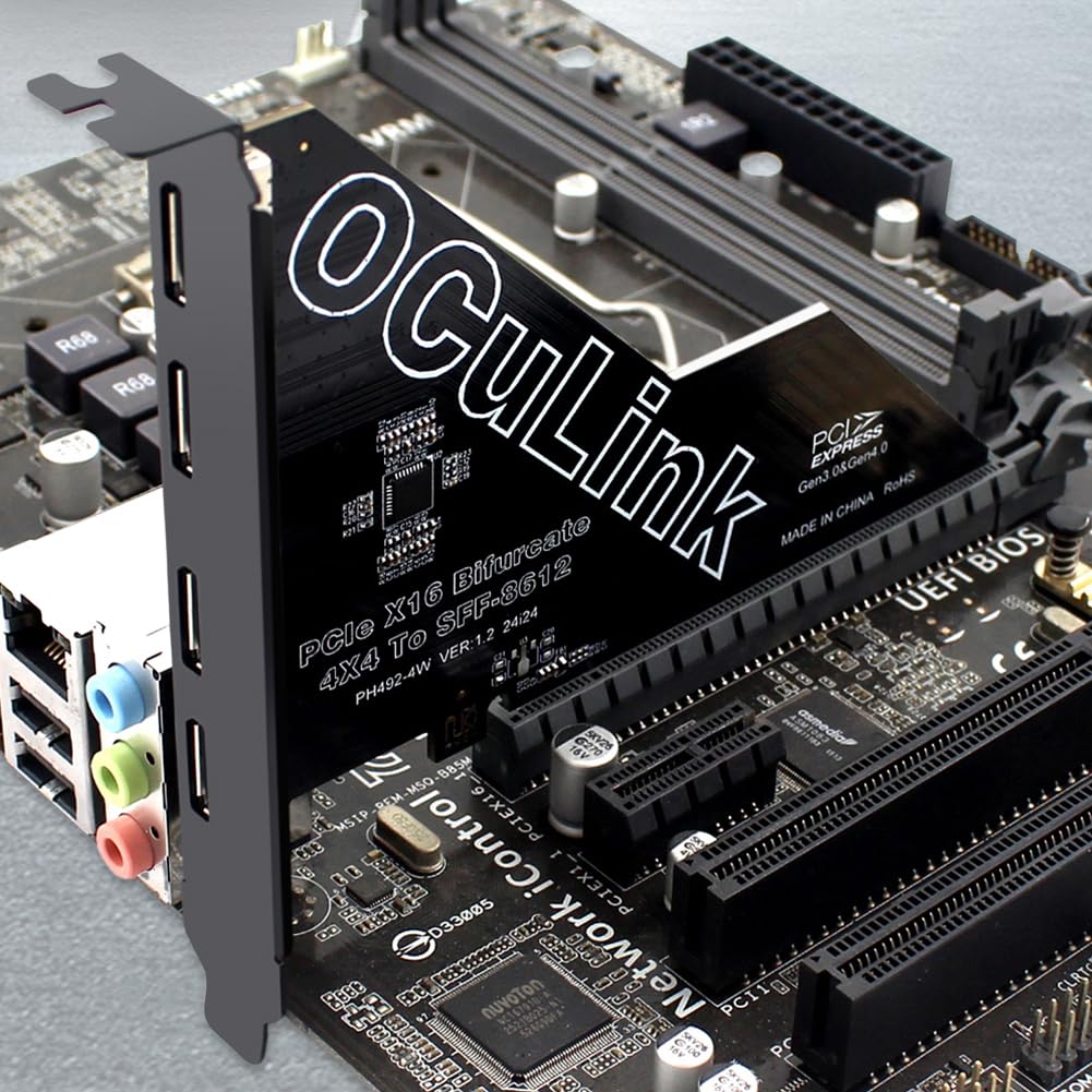 Karta adaptera PCIe X16 do SFF-8611/8612 (OCuLink SFF-8612)