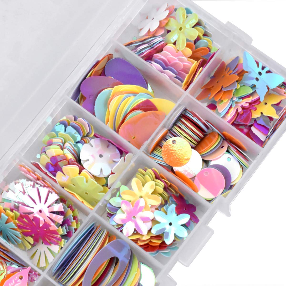 Glitzer-Blumen-Pailletten Mix – Lose Pailletten Zum Nähen, Basteln & Dekorieren