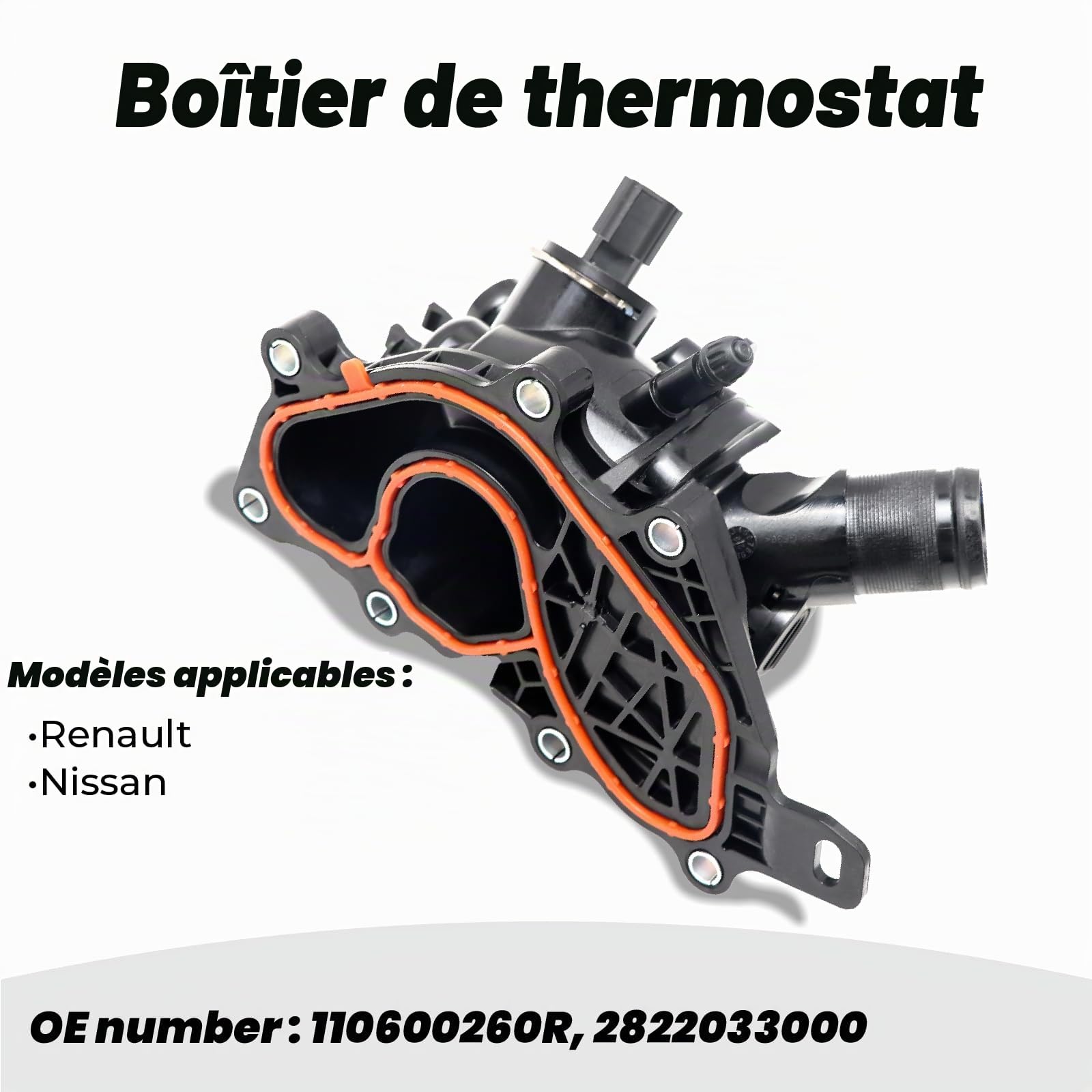 Boîtier de thermostat pour Renault Ni-ss-an - Montage 110600260R 2822033000