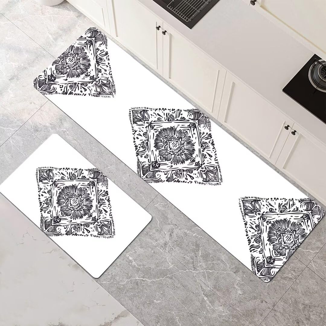 Alfombras de cocina lavables y súper absorbentes con base antideslizante para un hogar seguro