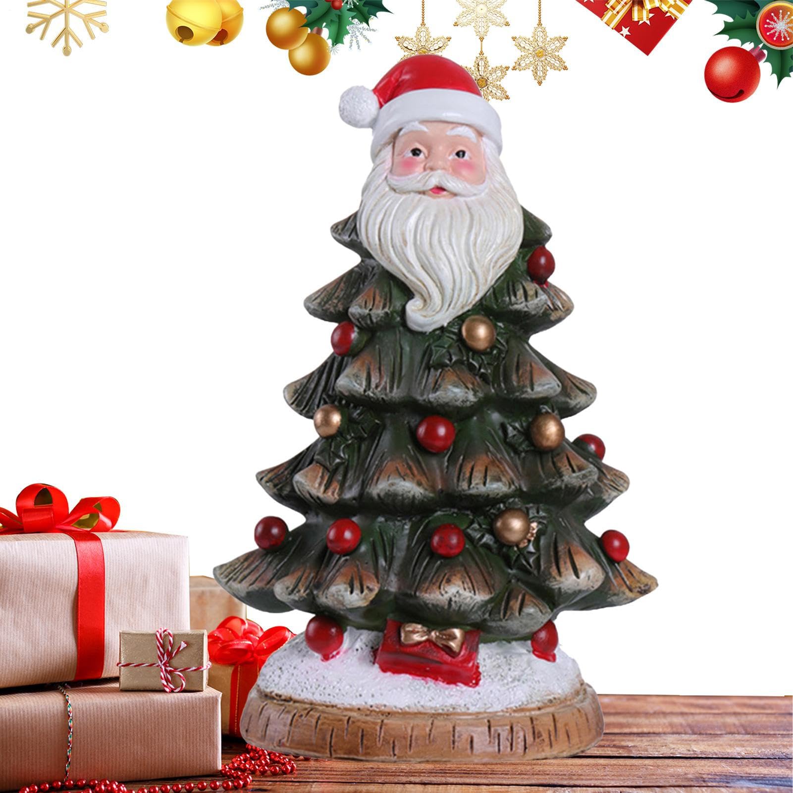 Decoración de Papá Noel rústica para dar vida a tus estantes y mesas este invierno