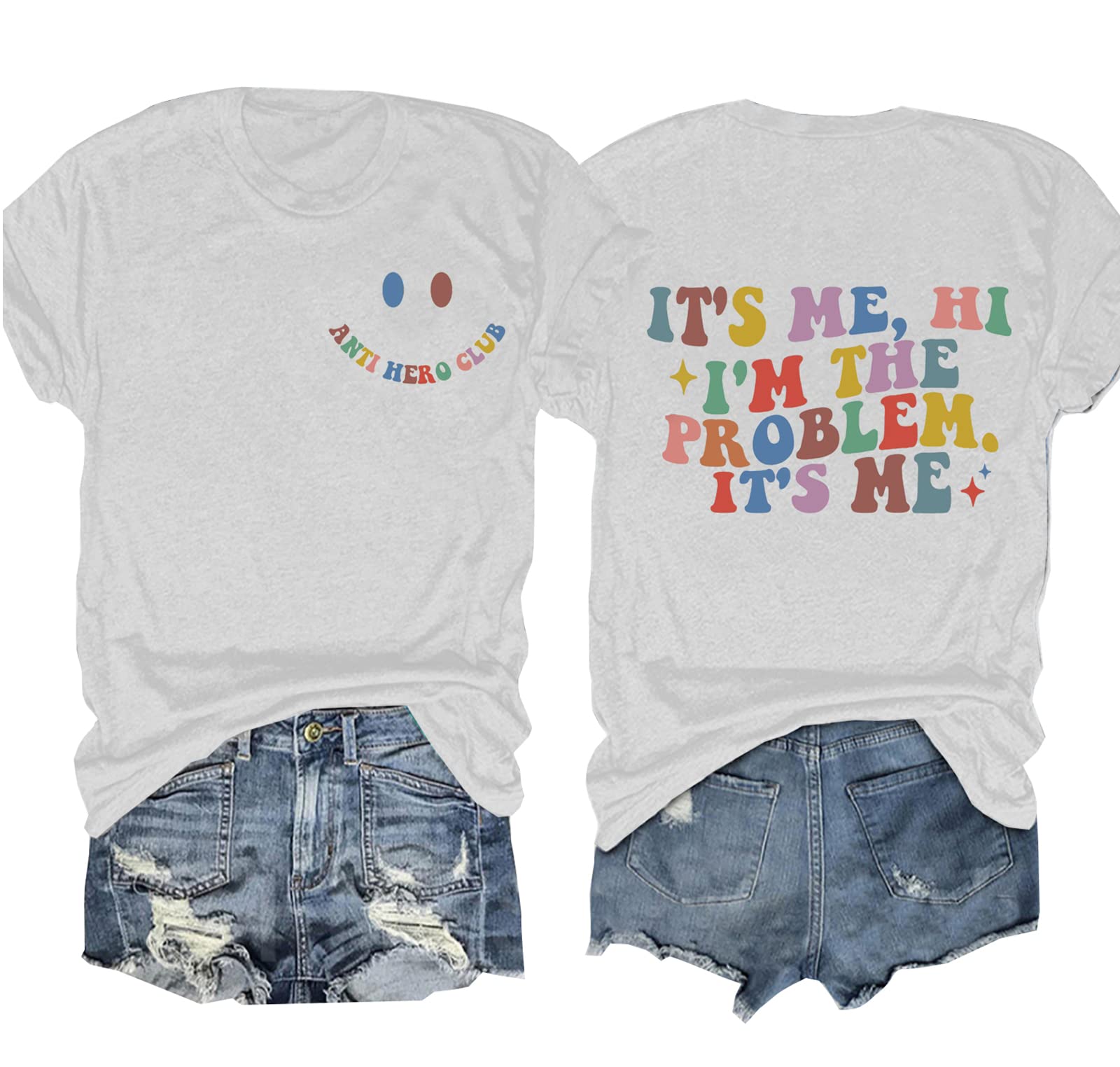 It's Me Hi I'm The Problem It's Me T Shirt Women Country Music Shirts Vintage Letters Graphic Tees Music Lover Tops