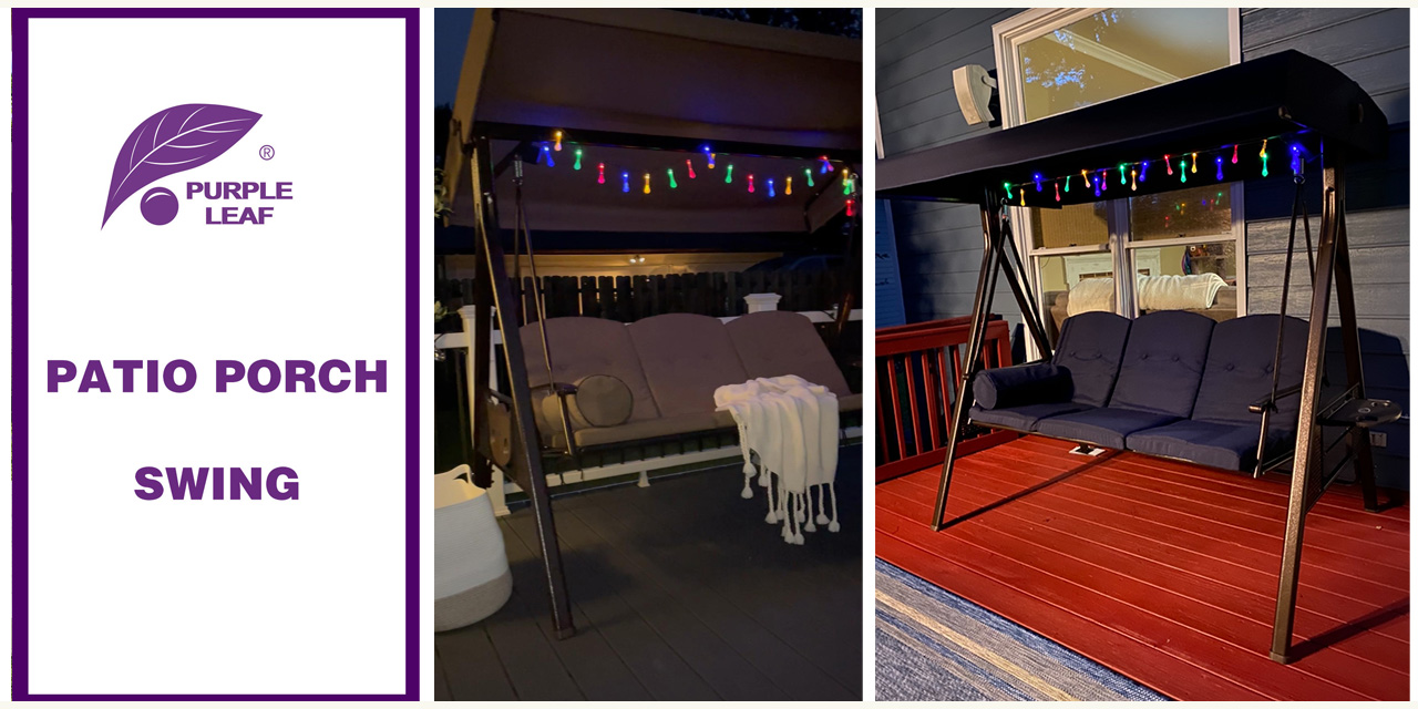 PURPLE LEAF Swing Brighten Your Outdoor Life
