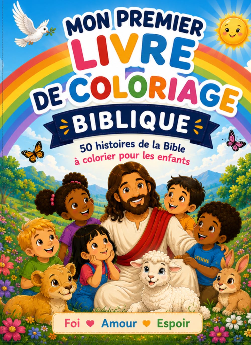 Mon Premier Livre de Coloriage Biblique: 50 histoires de la Bible à colorier pour les enfants