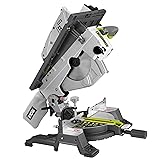 RYOBI - Scie Radiale sur Table RTMS1800-G – Moteur 1800W, Fonction 2-en-1, Lame Ø254mm 48 dents, Idéale Découpe Bois, Lambris, Plinthes et Plan de Travail FILAIRE Onglets & sur table 254mm - 1800W