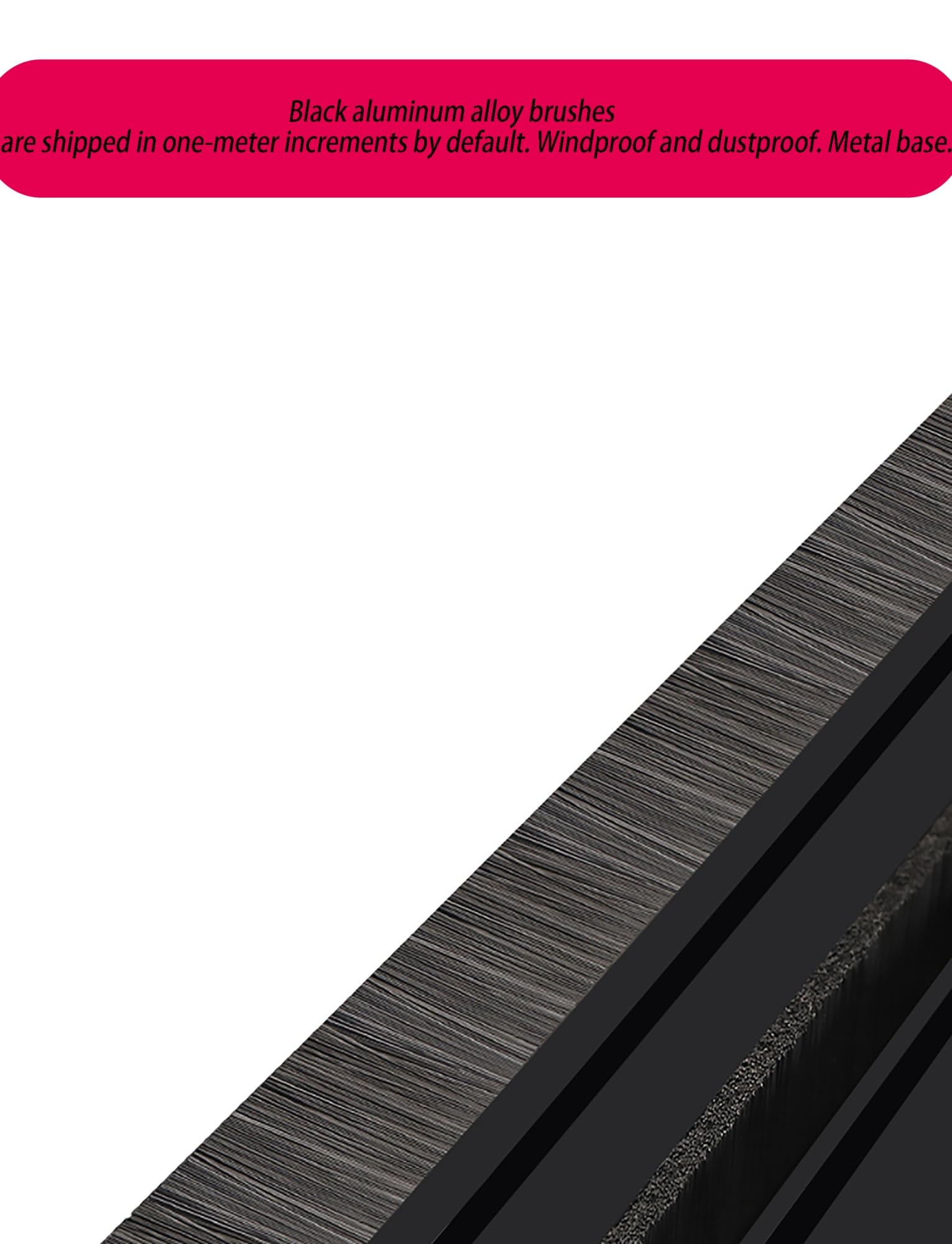 Szczotka paskowa, Szczotka paskowa ze stopu aluminium w kolorze czarnym, różne rozmiary, do czyszczenia sprzętu i obrabiarek(Length 150mm)
