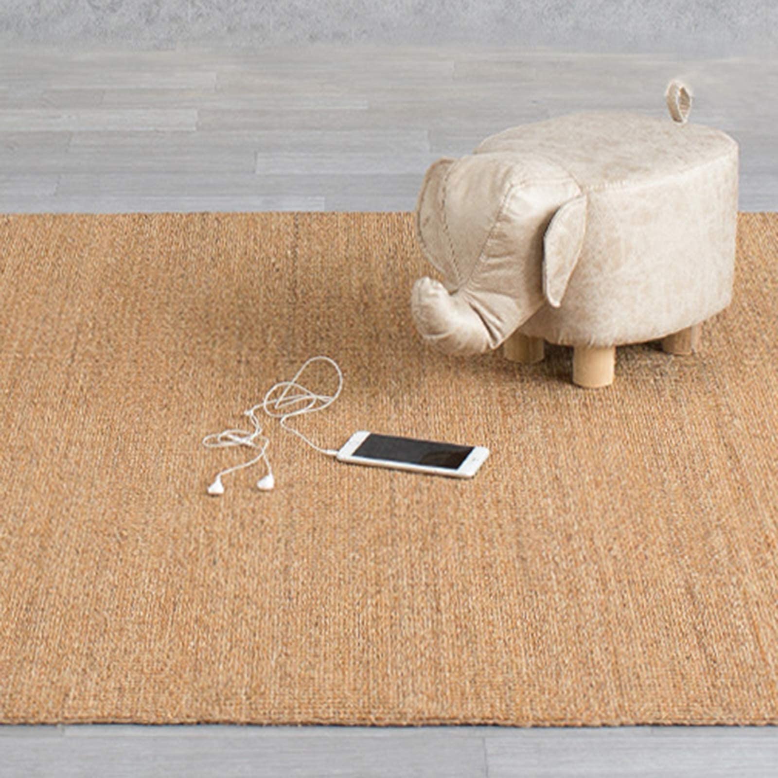 CJCSM Carpette, Tapis bohème, Tapis de Passage en sisal tissé à la Main, Tapis de Collection en Fibres Naturelles, Tapis antidérapant intérieur/extérieur