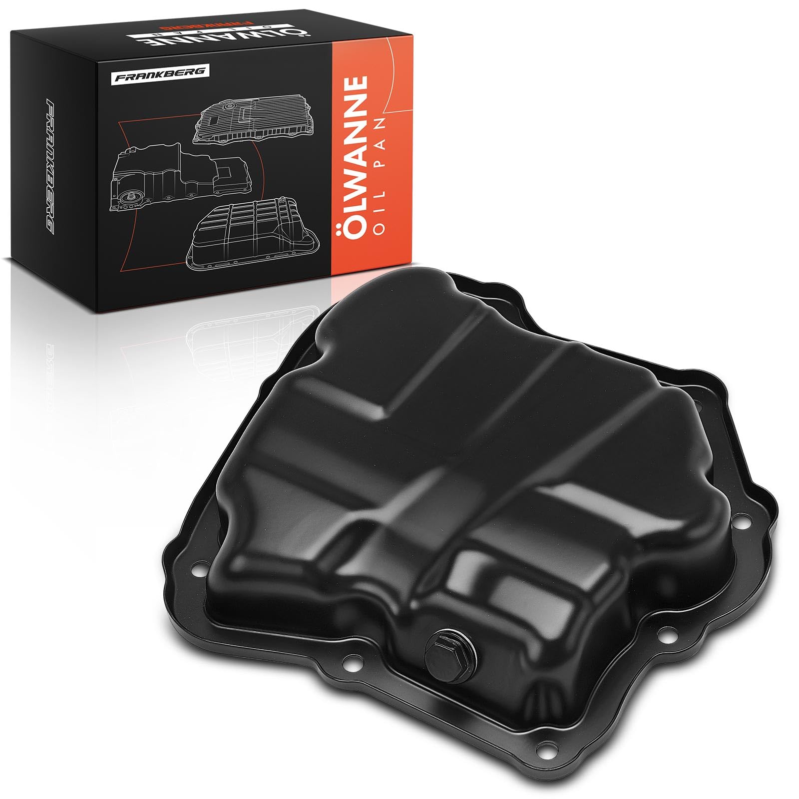 Frankberg Coppa dell'olio coppa dell'olio motore benzina 111103404R | Compatibile con: Dokker Express Box/MPV, S.a.n.d.e.r.o/Stepway II B8, C.a.p.t.u.r I H5 J5