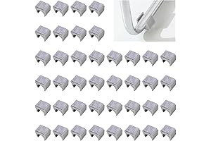 40-Pack 18.5mm Plastic Chair Leg Caps, Gray