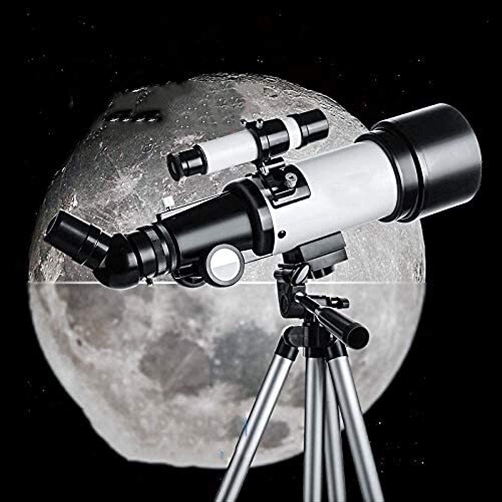 Teleskop dla dzieci, astronomiczny teleskop refraktorowy z regulowanym statywem i plecakiem, idealny dla dzieci, dzieci i młodzieży