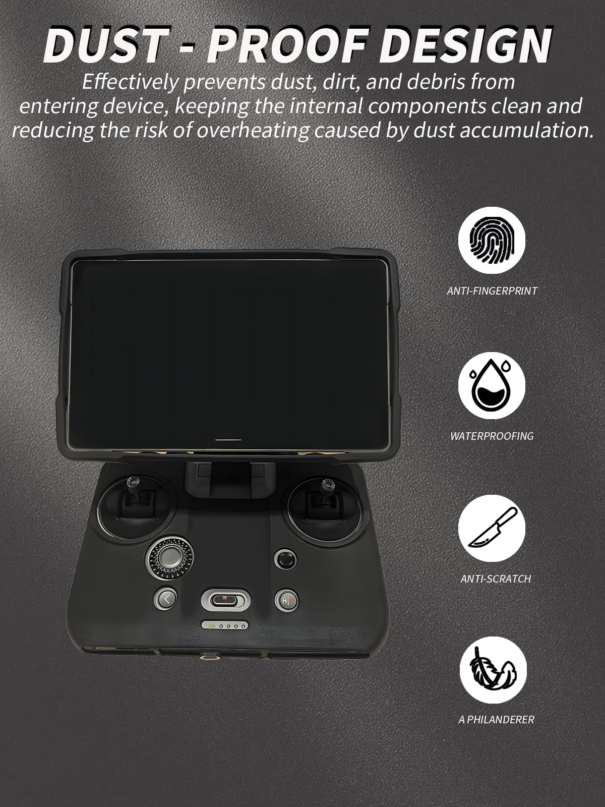 Cover for DJI RC Pro 2 Remote, yystao Silicone Protective Case Cover Compatible with DJI RC PRO 2 - Image 3