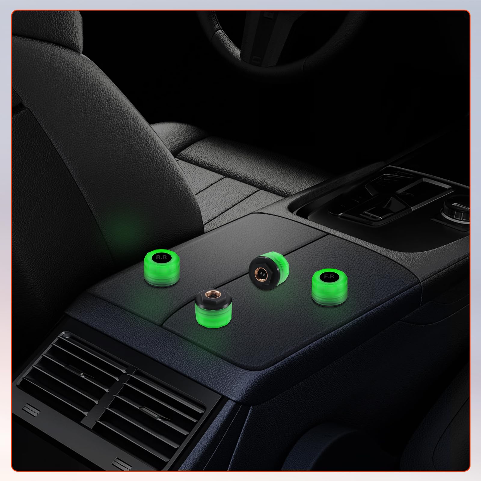 TPMS Sistema di controllo della pressione dei pneumatici 6 Bar, monitor della pressione dei pneumatici solare con sistema di allarme con 4 sensori illuminati per camion e camper