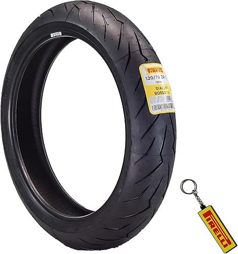 Miniatura 31 de Juego de neumáticos Pirelli Diablo Rosso III para motocicleta: 110/70 ZR 17 M/C delantero y 150/60 ZR 17 M/C TL trasero - Alto rendimiento, duradero