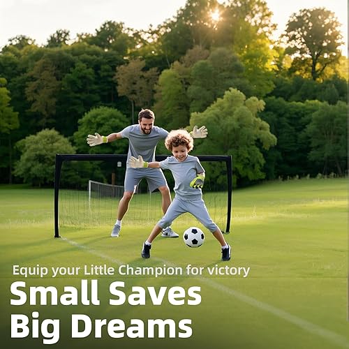 Miniatura 7 de Sportout - Guantes de portero para jóvenes y adultos, proporcionan un agarre fuerte para atajadas difíciles, gran protección de dedos, 18 y 532 de