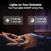 Vista 5 de Ligency Iluminación empotrable inteligente de 4 pulgadas, 9 W, ultrafina, Wi-Fi, luz de techo RGBCW que cambia de color, compatible con Alexa