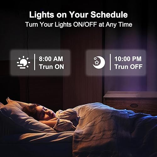 Miniatura 5 de Ligency Iluminación empotrable inteligente de 4 pulgadas, 9 W, ultrafina, Wi-Fi, luz de techo RGBCW que cambia de color, compatible con Alexa y