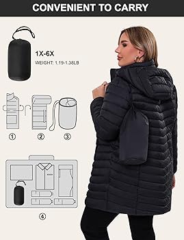Amazon.com: ANOTHER CHOICE Plus Size Puffer Jacket for women