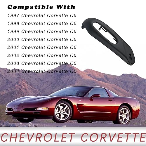 Miniatura 3 de TQPONLY Bisel del panel del interruptor del asiento eléctrico del lado del conductor, compatible con accesorios Chevy Corvette C5 1997-2004 que