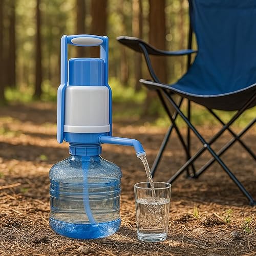 Miniatura 6 de Dispensador de agua portátil para botellas de 3 a 5 galones  Bomba eléctrica recargable con carga USB, interruptor de un solo toque y funcionamiento