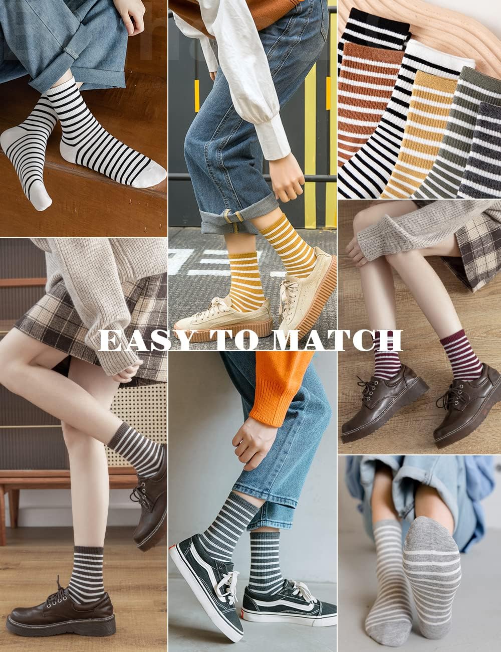 IIG 3-6 Pairs Womens Cute Animal Patterned Funny Novelty Cotton Crew Socks - Image 2