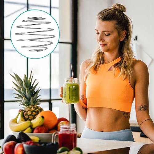 Miniatura 7 de 2 piezas de bolas agitadoras de acero inoxidable con batidor de alambre para mezclar proteínas, para vaso batidor mezclador (diámetro 1.2 pulgadas)